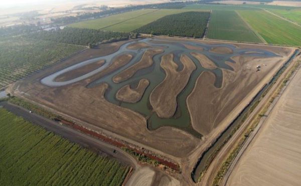 Image of Mitigation Bank "River Ranch Wetlands" just after construction in 2013.