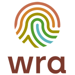 logo with line drawing and company name of wra
